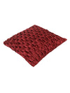 Polyester Fabric Geometric Cushion Cover 16x16 Set of 2 - Maroon