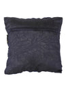 Navy Blue Set of 3 Geometric Chenille Square Cushion Covers