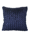 Navy Blue Set of 3 Chenille 16 Inch x 16 Inch Cushion Covers