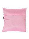 Soft Polyester Chenille Designer Plain Cushion Covers 16 inch x 16 inch Set of 2 - Pink