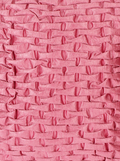 Soft Polyester Chenille Designer Plain Cushion Covers 16 inch x 16 inch Set of 3 - Pink