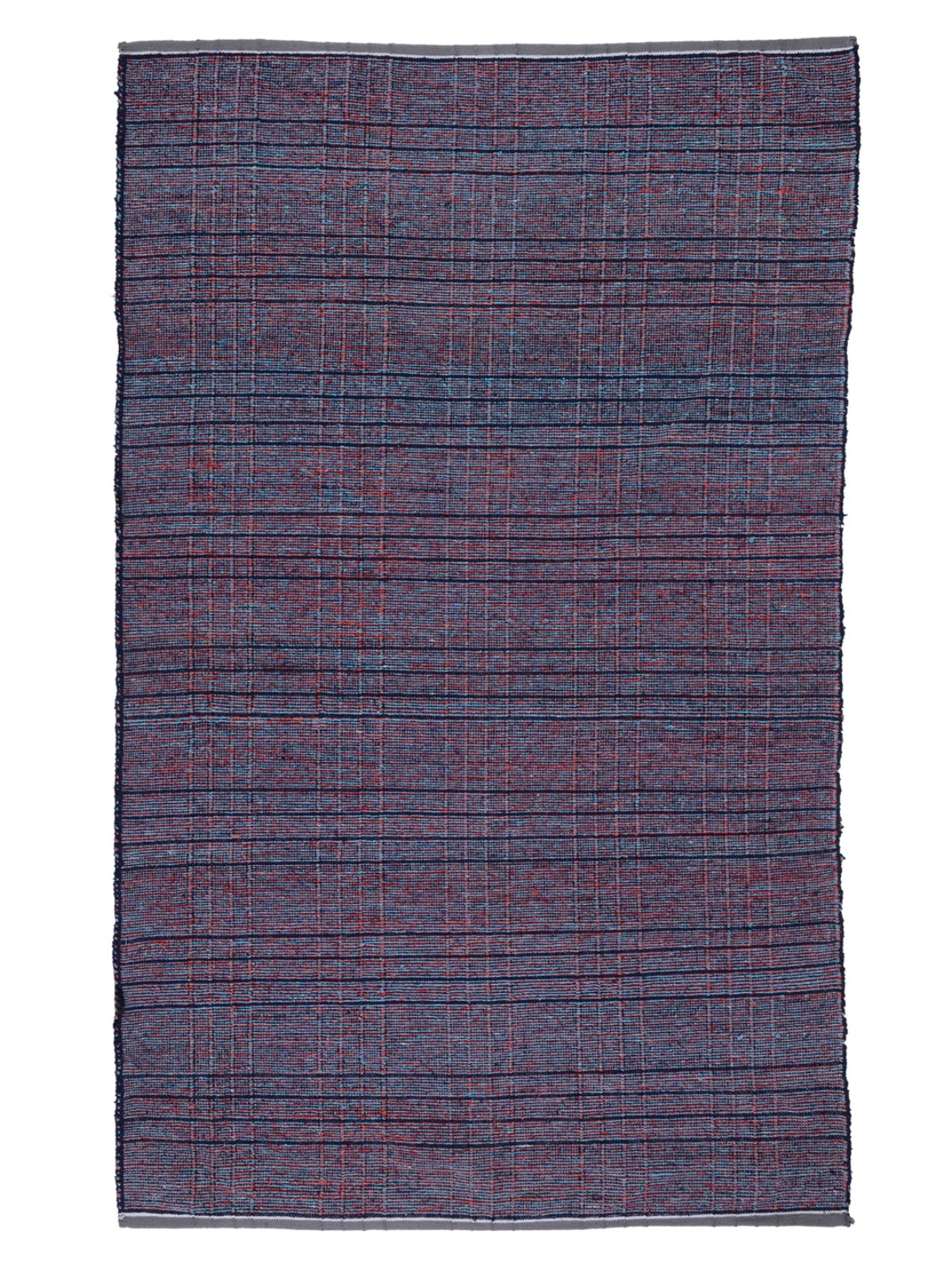 Blue Geometric Anti-Skid Carpet/Rug