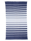 Blue & White 3 ft x 5 ft Stripes Patterned Dhurrie