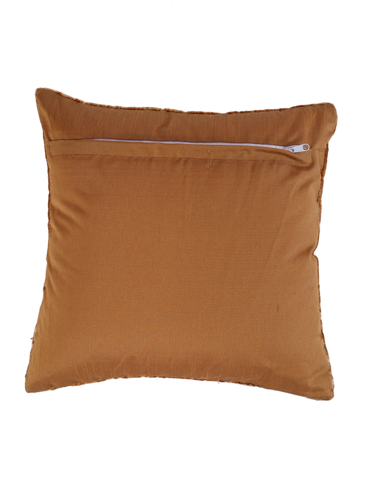 Velvet Tree Designer Cushion Cover 16x16 Inche, Set of 5 - Brown