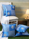 Turquoise Blue Set of 5 Velvet 16 Inch x 16 Inch Cushion Covers