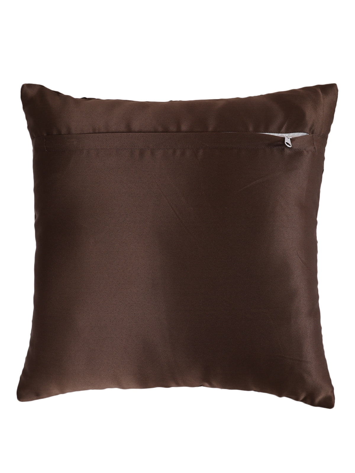 Coffee Brown Set of 5 Polyester 16 Inch x 16 Inch Cushion Covers