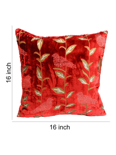Red Set of 5 Cushion Covers