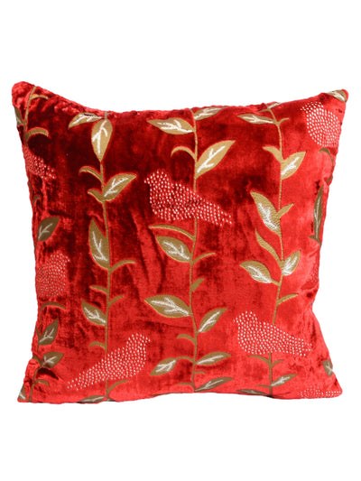 Red Set of 5 Cushion Covers