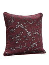 Burgundy Set of 5 Cushion Covers