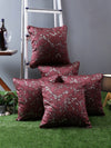 Burgundy Set of 5 Cushion Covers