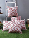 White & Pink Set of 5 Cushion Covers