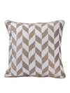 Beige & White Set of 5 Cushion Covers