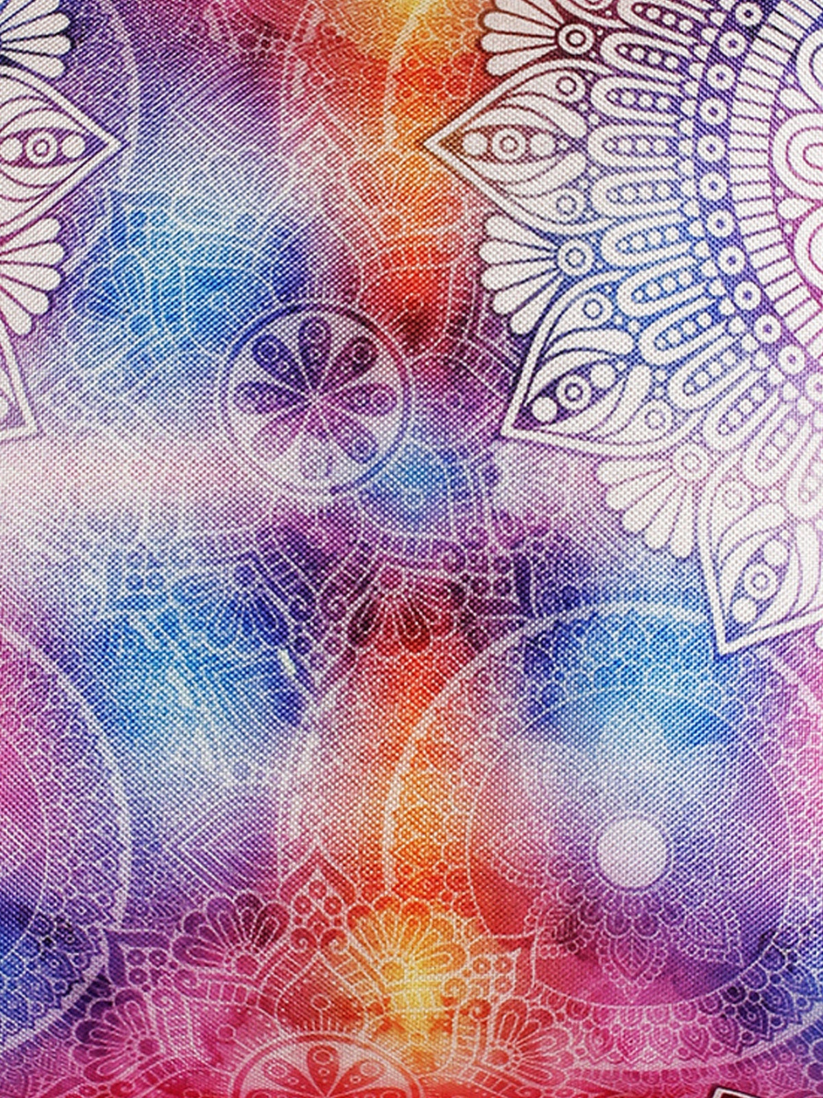 Mandala Jute Cushion Cover 16x16 Inch, Set of 5 - Multicolor