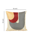 ROMEE Beige Geometric Printed Cushion Covers Set of 5