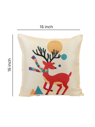 ROMEE Multicolor Animal Printed Cushion Covers Set of 5