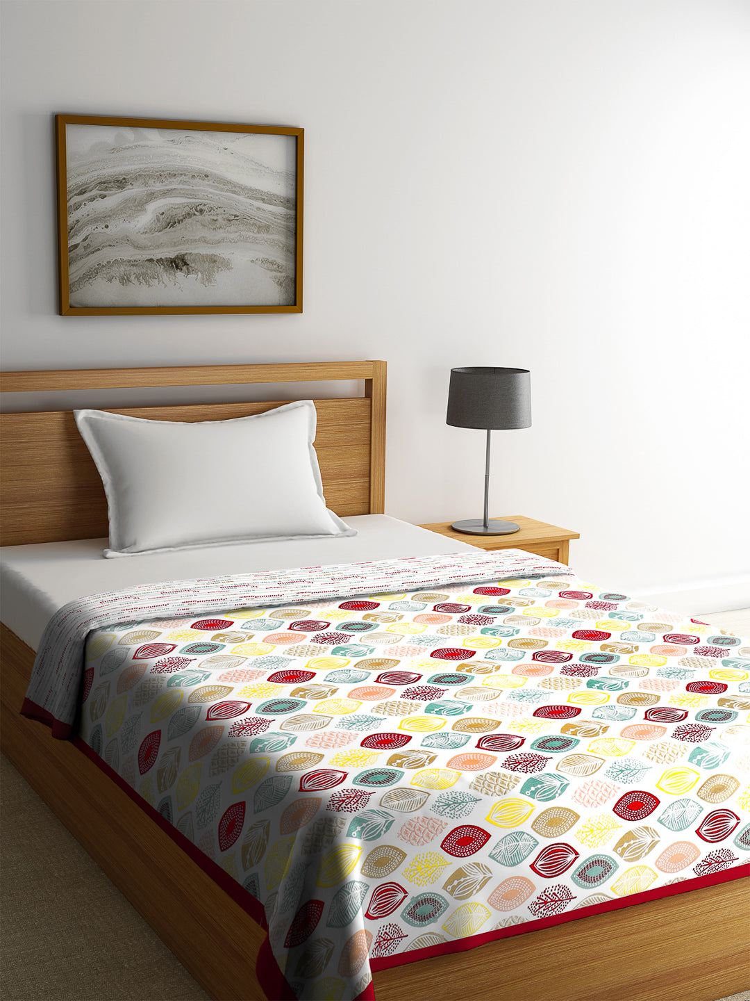 Multicolor AC Room 300 GSM Single Bed Dohar