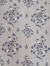 Beige Floral Patterned 300 GSM Single Bed Dohar