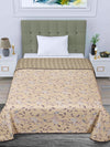 Peach Floral Patterned 300 GSM Single Bed Dohar