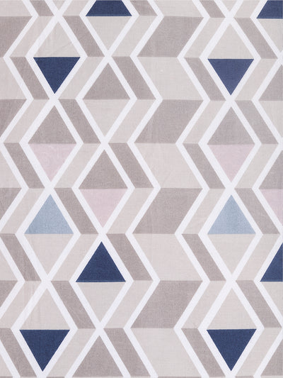 Blue & White Floral Patterned 300 GSM Single Bed Dohar