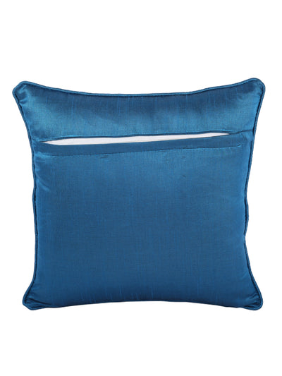 Turquoise Blue Set of 5 Jacquard 16 Inch x 16 Inch Cushion Covers