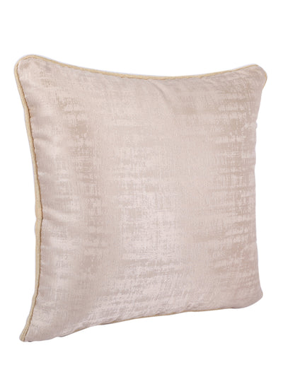 Beige Set of 5 Jacquard 16 Inch x 16 Inch Cushion Covers
