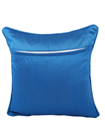 Turquoise Blue Set of 5 Jacquard 16 Inch x 16 Inch Cushion Covers