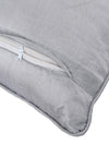 Silver Set of 5 Jacquard 16 Inch x 16 Inch Cushion Covers