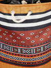 Polyester Slub Ethnic Motifs Design Laundry Bag  - Multicolor