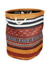 Polyester Slub Ethnic Motifs Design Laundry Bag  - Multicolor