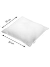 Set of 3 White Microfiber Square Cushion Fillers