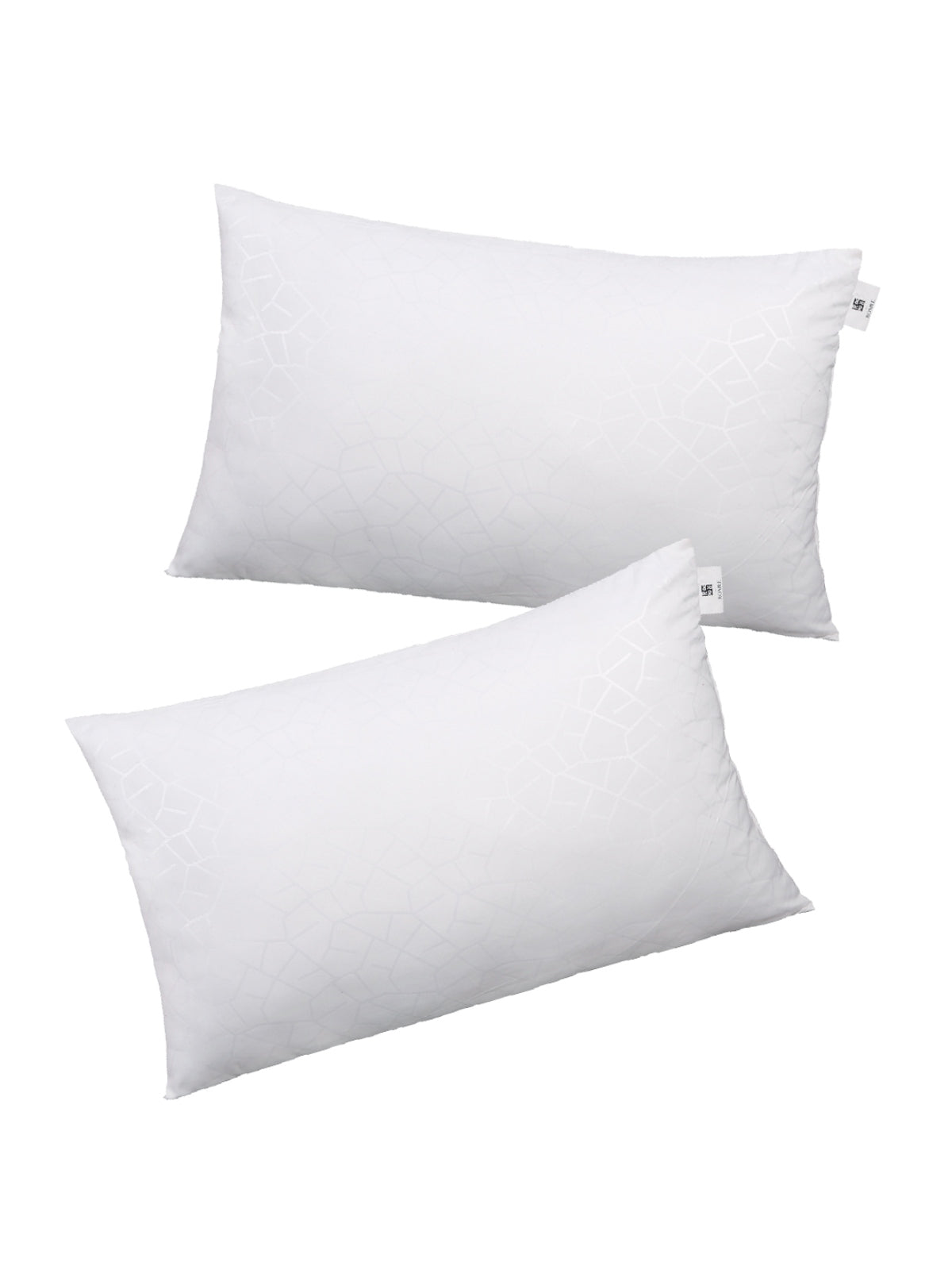 White Set of 2 Plain Cushion Fillers, 30 cm x 45 cm