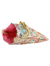 Multicolor Floral Embellished Silk Designer Potli Bag / Hand Bag