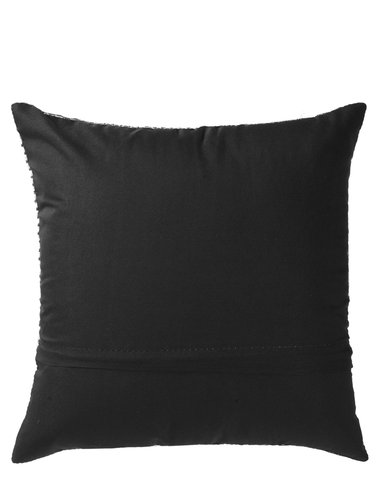 Soft Chenille Geometric Throw Pillow/Cushion Covers 16x16 Set of 5 - Black