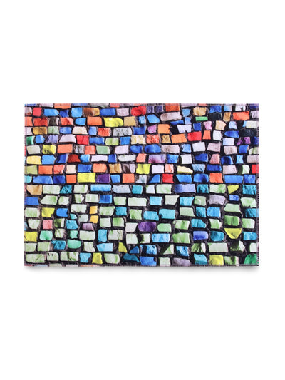 Multicolor 3D Print Patterned Doormat, 16 Inch x 24 Inch