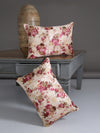 ROMEE Beige Floral Printed Cushion Covers Set of 2