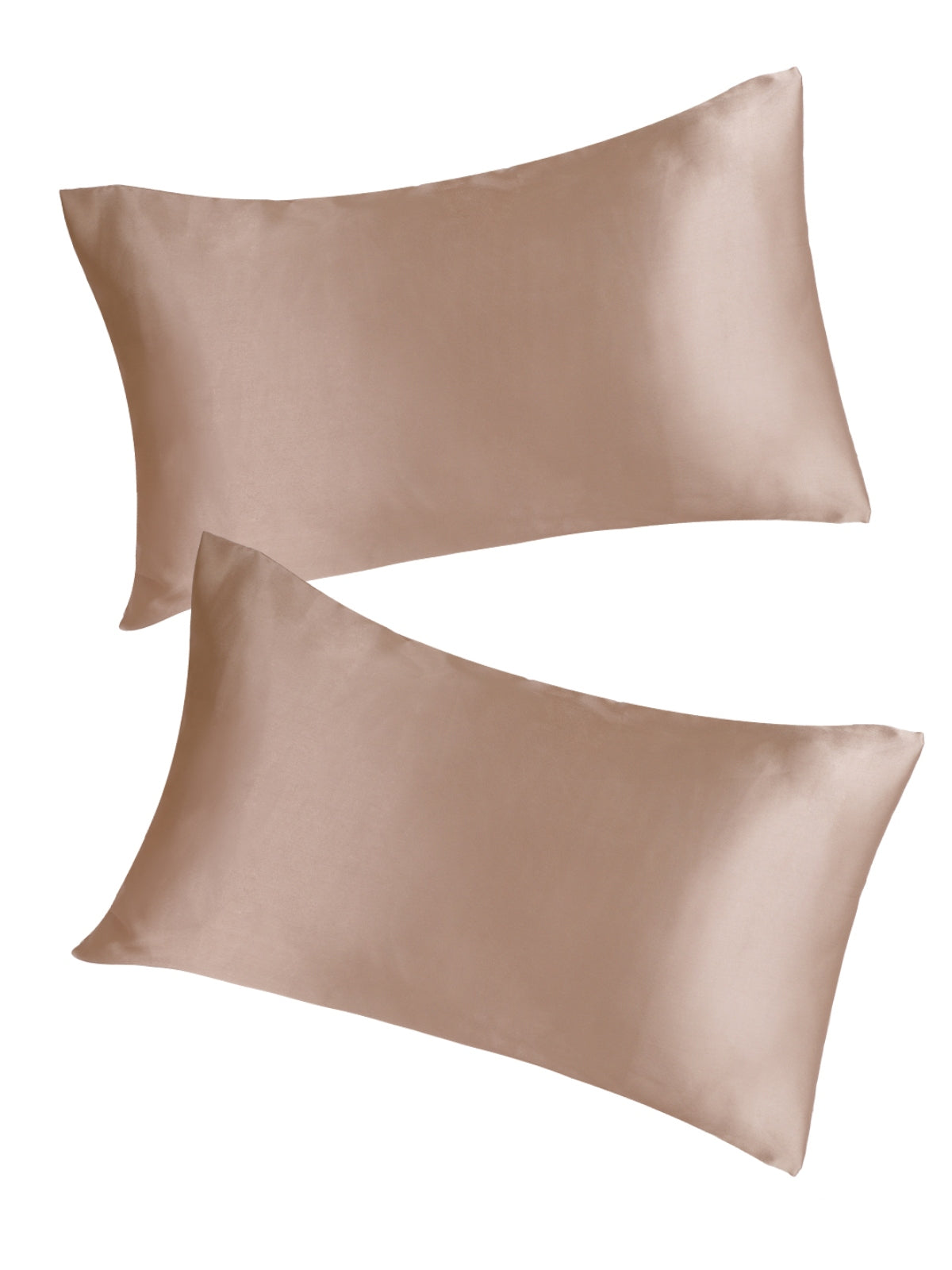 Beige Set of 2 Solid Patterned Pillow Covers