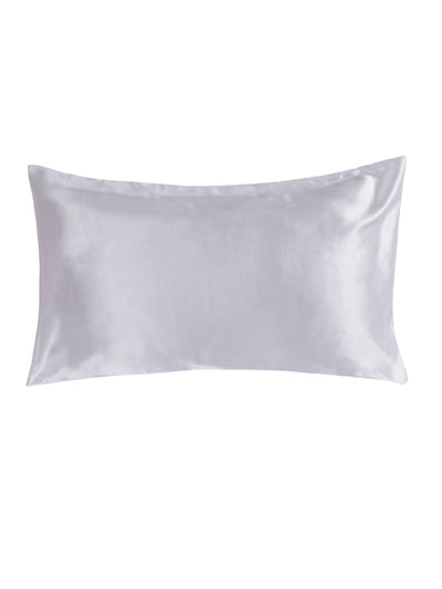 White Set of 2 Solid Patterned Pillow Covers