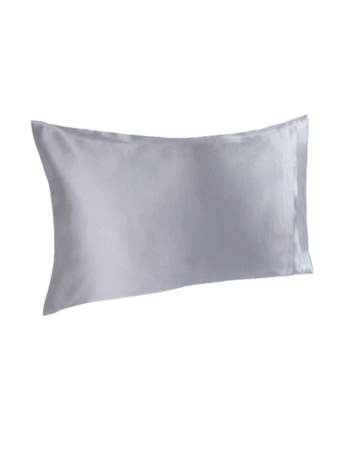 Silver Set of 2 Solid Patterned Pillow Covers
