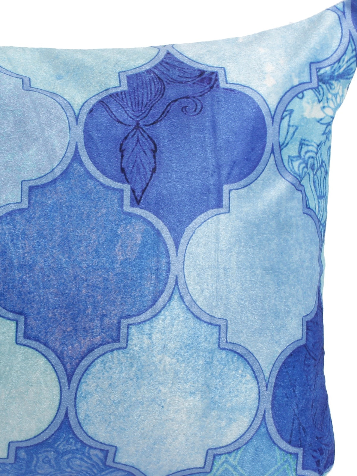 Blue Polyester Velvet Pillow Covers - Pack of 2