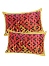 Multicolor Polyester Velvet Pillow Covers - Pack of 2