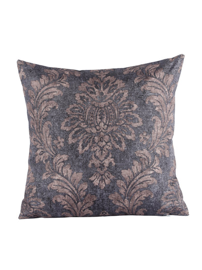 Ethnic Motifs Polyester Cushion Cover 16x16 Inch, Set of 5 - Grey and Brown