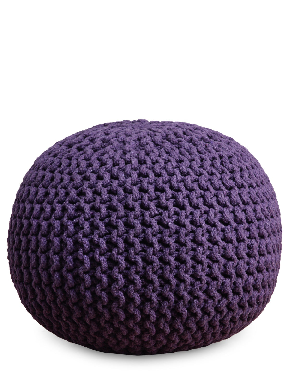 Purple Round Shape Ottoman/Pouffe