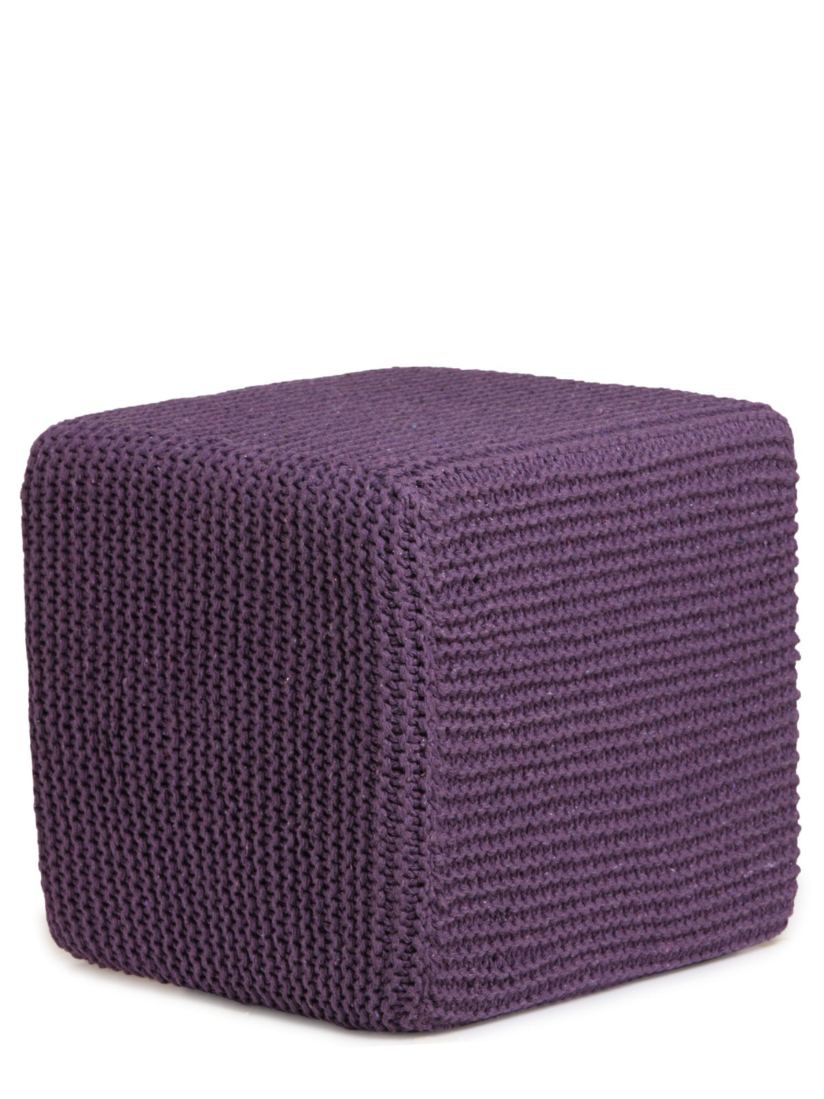 Purple Square Shape Ottoman/Pouffe
