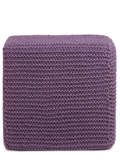 Purple Square Shape Ottoman/Pouffe