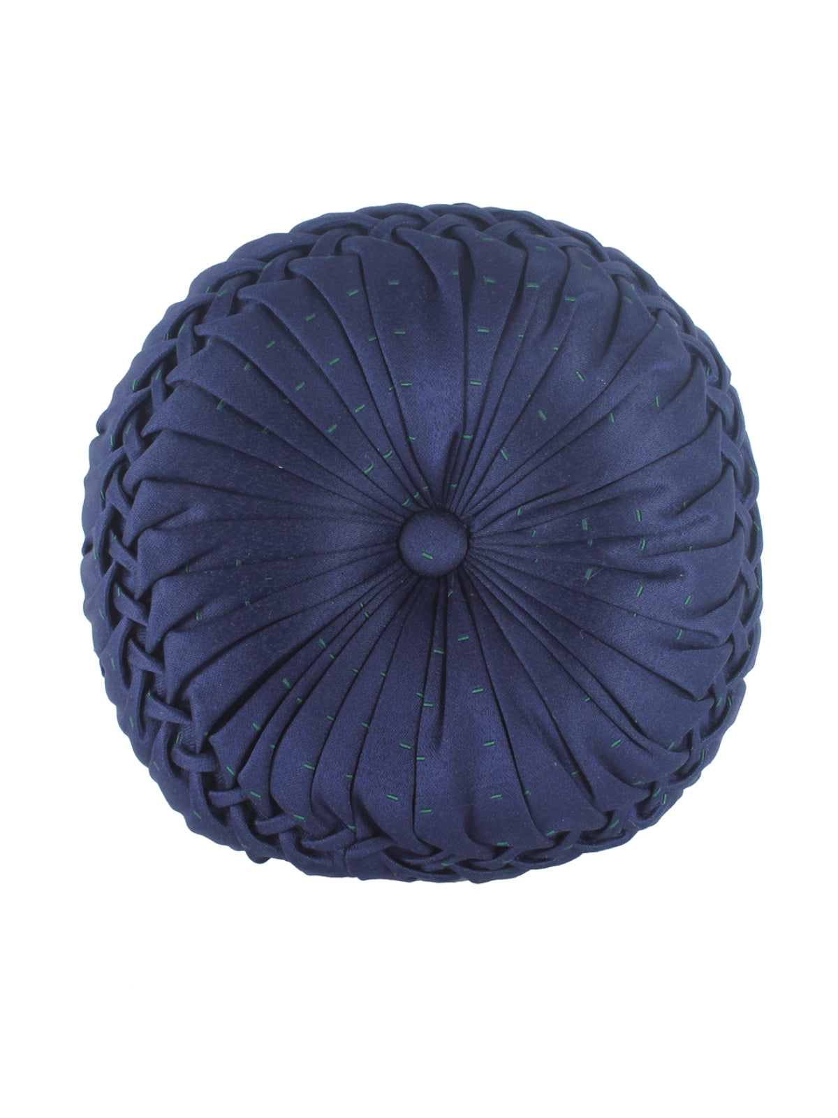Solid Round Cushion Set of 2, Royal Blue