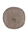 Beige & Brown Set of 2 Textured Patterned Round Shape Cushions