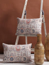 Ethnic Motifs 2 Piece Polyester Cushion Cover Set - 12" x 18", Multicolour