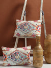 Ethnic Motifs 2 Piece Polyester Cushion Cover Set - 12" x 18", Multicolour