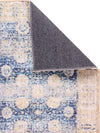 Beige & Blue Chenille Bed Runner