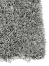 Silver Set Of 1 Solid Patterned Polyester Shaggy Door Mat